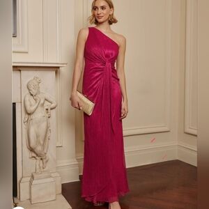 NWT Adrianna Papell Stardust Magenta gown